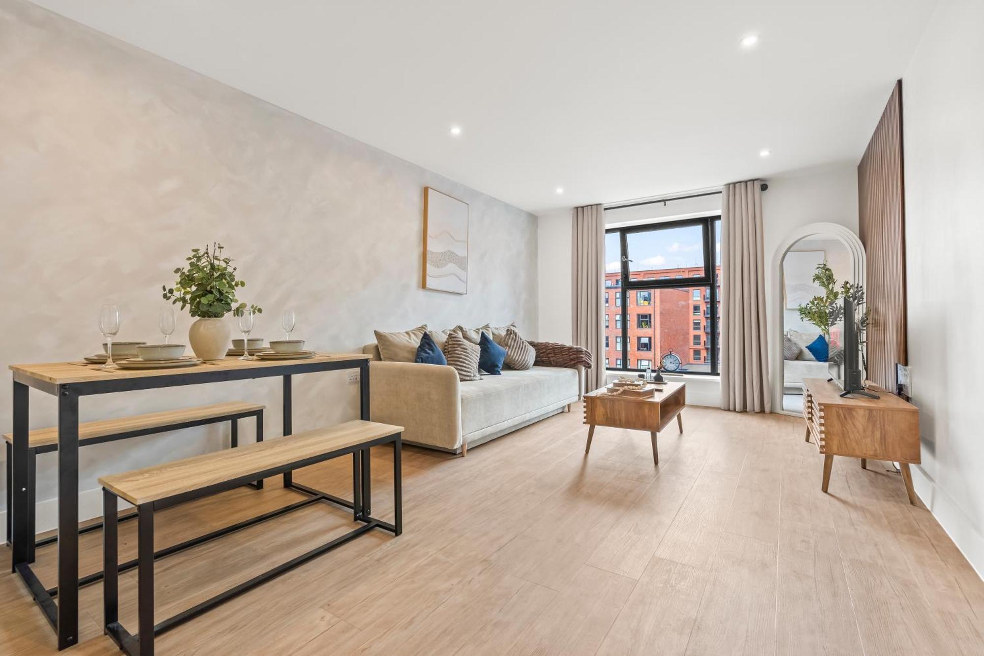 Modern Cosy 1-bed, Sleeps 6, Central, Netflix Apartment